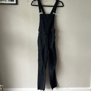 Madewell Skinny Overalls Raw Hem black XS